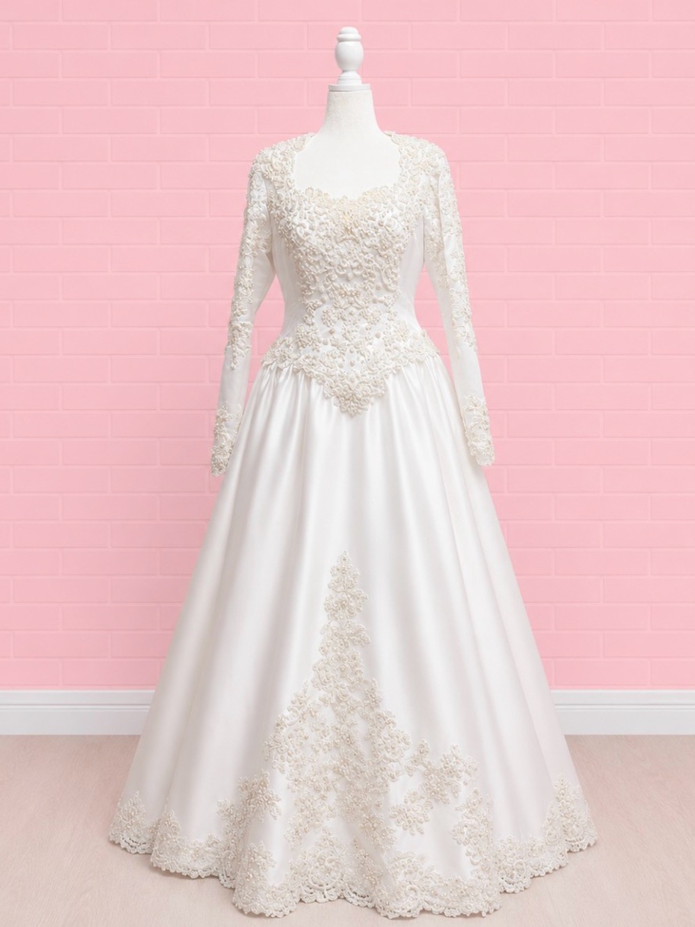 Forever Yours Long Sleeve White Bridal Ball Gown - Picture 9 of 10